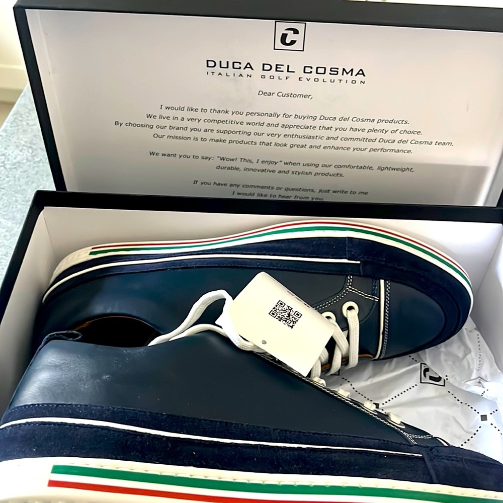 Brand new Duca Del Cosma men’s spikeless golf shoes SZ 9